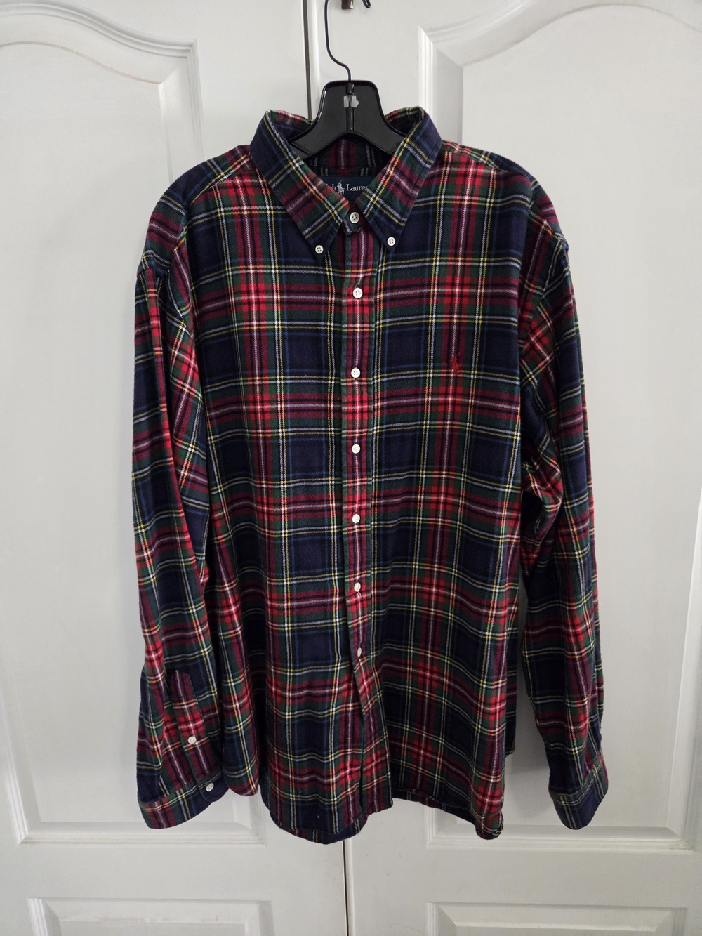 Polo Ralph Lauren Red & Navy Plaid Button-Down Shirt